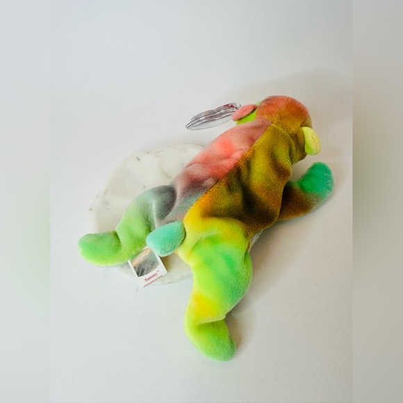 🌈 TY Vintage Beanie Baby “Sammy” 1998 Pastel Rainbow Bear Plush - Picture 3 of 5